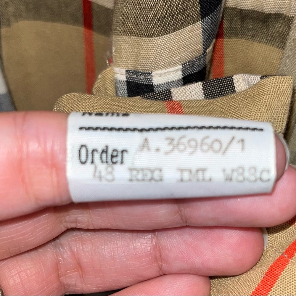 VTG Burberry Trench Coat Sz 48R Long Old Money 80s/90s Classic Double Breasted - Picture 8 of 16